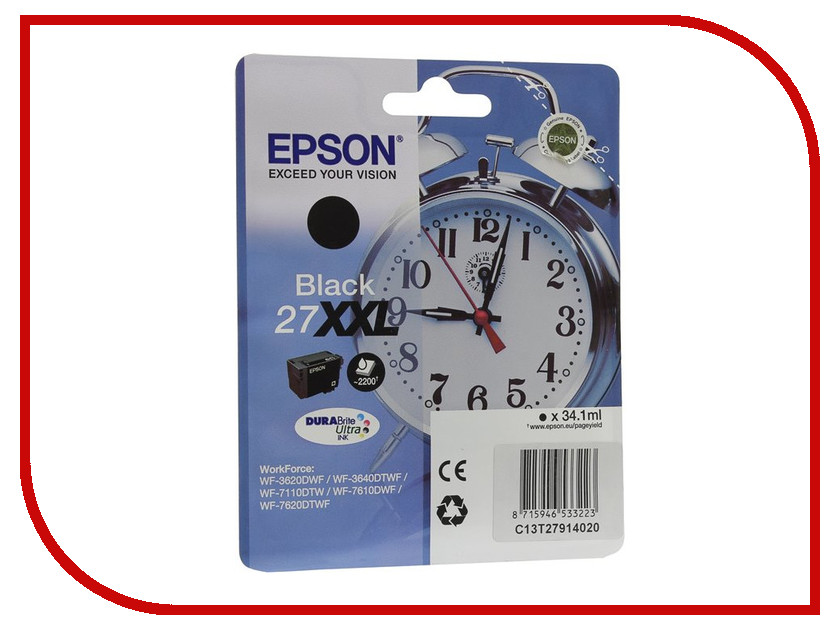  Epson T2791 C13T27914020 Black  WF-7110 / 7610 / 7620