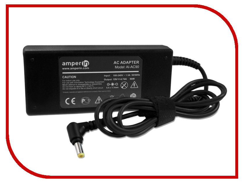   Amperin AI-AC90  Acer 19V 4.74A 5.5x1.7mm 90W