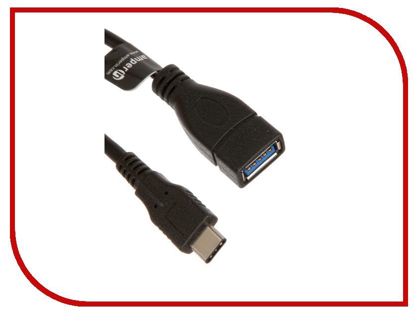  Amperin OTG USB Type-C - USB 3.0 Black AI-TCOTG