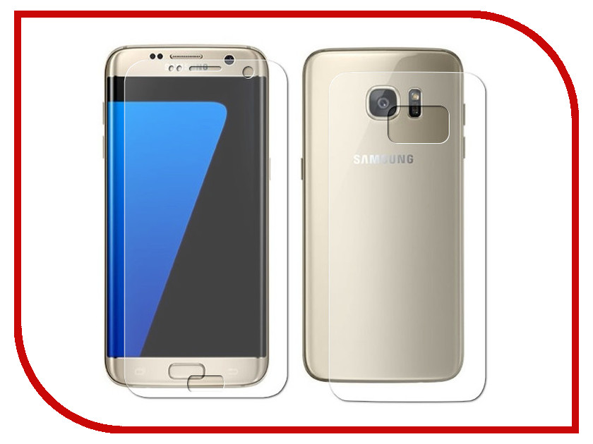    Samsung Galaxy S7 EDGE (5.5) Red Line Full Screen TPU ( +  )