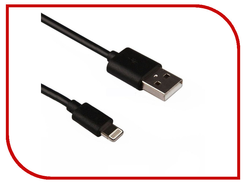  Red Line USB - 8-pin 2m Black