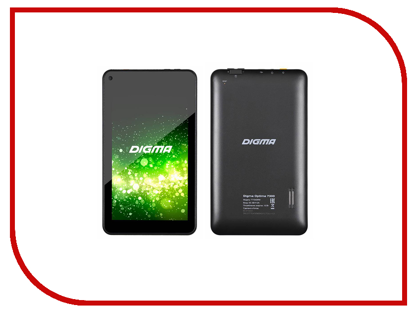  Digma Optima 7300 Black TT7045RW (RockChip RK3126 1.5 GHz / 512Mb / 8Gb / Wi-Fi / Cam / 7.0 / 1024x600 / Android) 373221