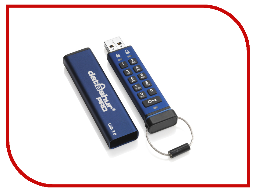 USB Flash Drive 32Gb - iStorage DatAshur Pro 256-bit IS-FL-DA3-256-32