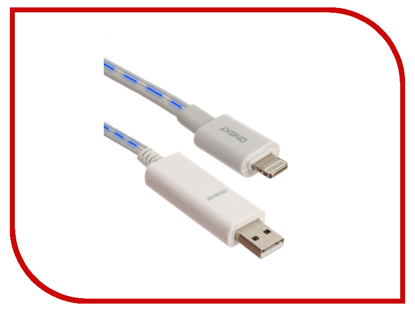  Onext USB to APPLE 8pin 0.8m White-Blue 60219