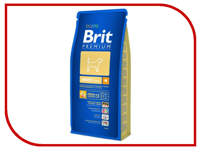  Brit Premium Adult M 18kg   132358