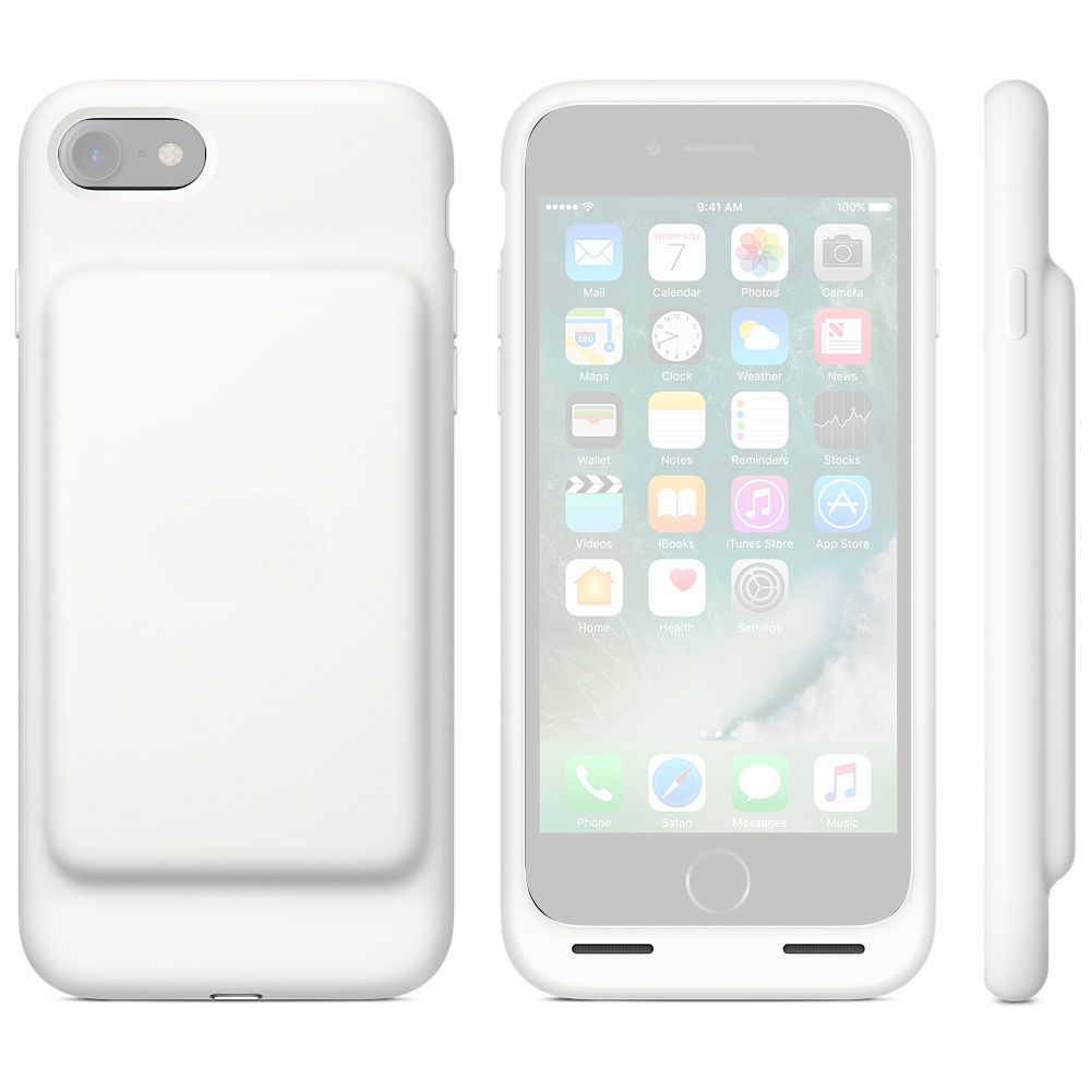 Аксессуар Чехол-аккумулятор APPLE iPhone 7 Smart Battery Case White MN012ZM/A
