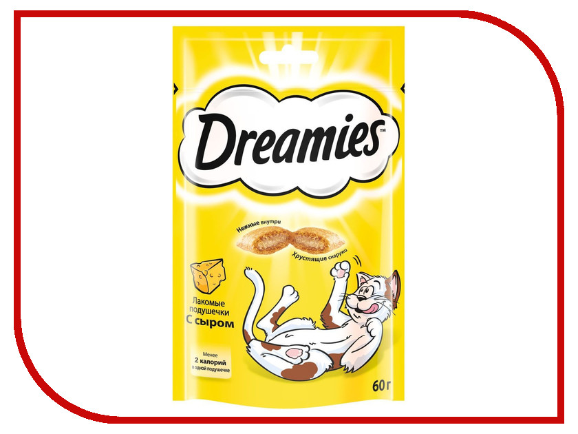 Лакомство Dreamies Сыр 60g для кошек 10140152 / 10111951