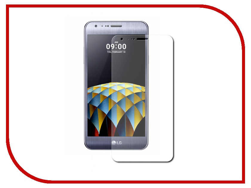    LG X Cam Red Line Tempered Glass
