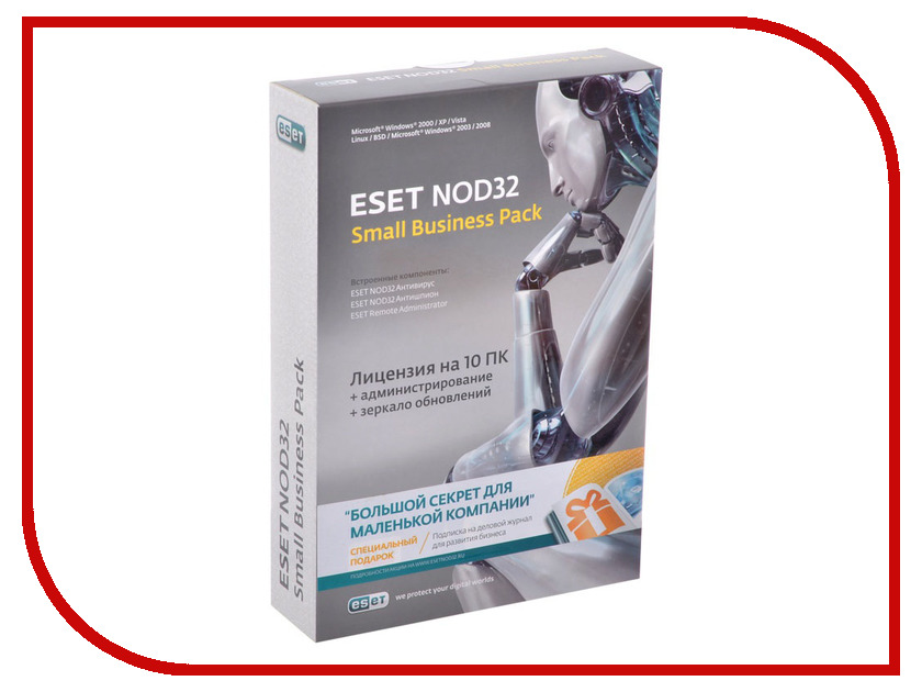   ESET NOD32 Small Business Pack Newsale for 10 user NOD32-SBP-NS-CARD-1-10