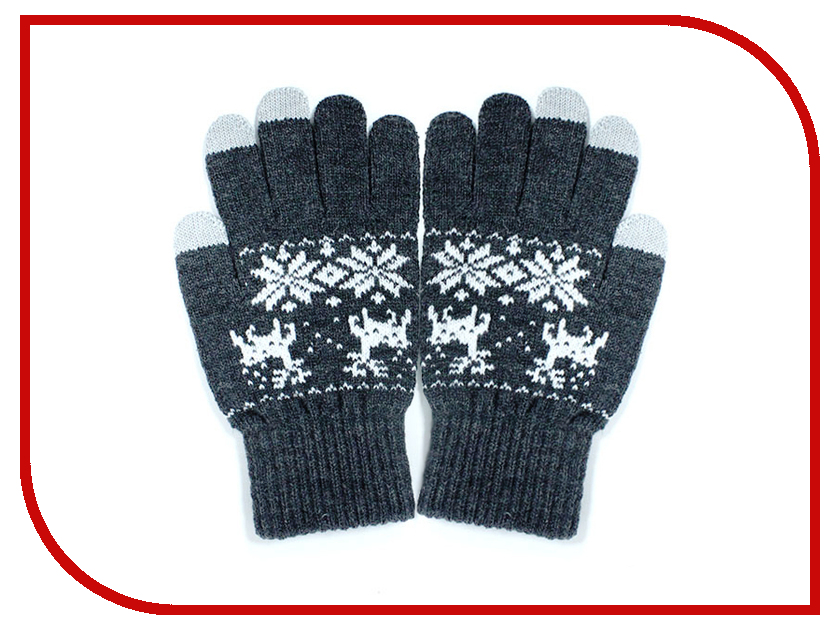 фото Теплые перчатки для сенсорных дисплеев iGloves P4 р.M Grey Deer