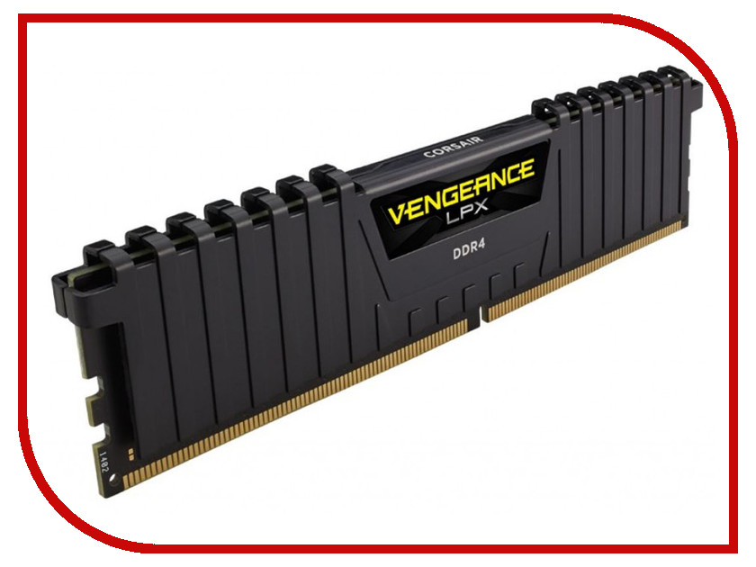 Модули памяти CMK16GX4M1B3000C15 Модуль памяти Corsair Vengeance LPX DDR4 DIMM 3000MHz PC4-24000 CL15 - 16Gb CMK16GX4M1B3000C15