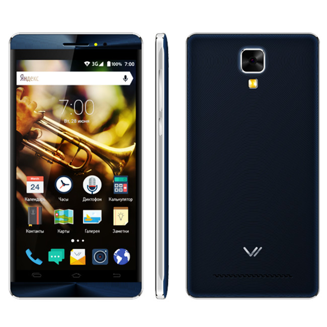 Сотовый телефон Vertex Impress Jazz Dark Blue-Silver