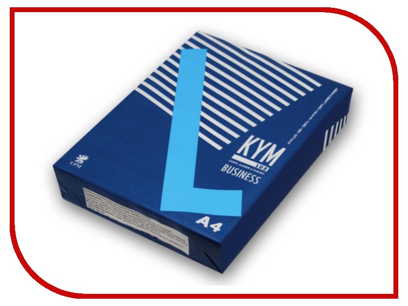 Бумага KYM Lux Business A4 80g/m2 класс B 500 листов