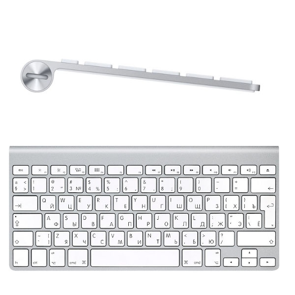 Apple Клавиатура беспроводная Apple Wireless Keyboard MC184 White Bluetooth