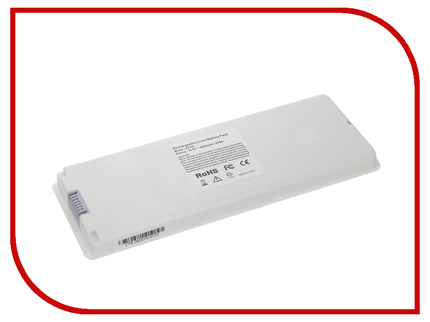  4parts LPB-AP1185 White  APPLE MacBook Pro 13 Series 10.8V 5600mAh  PN: A1185 / MA561LL / A / MA561G / A