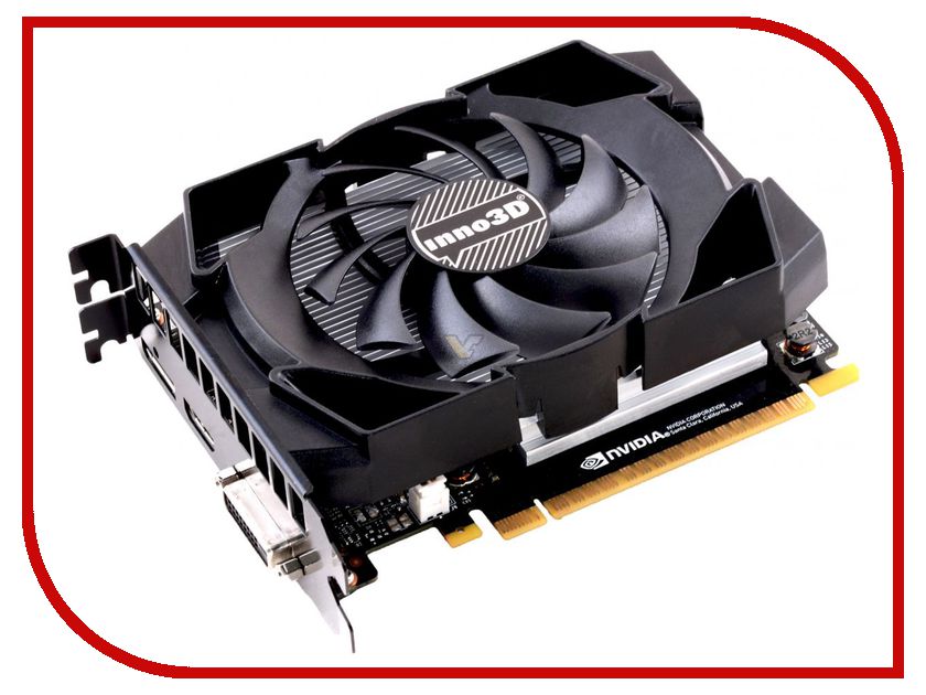 Видеокарта Inno3D GeForce GTX 1050 Ti Compact 1290Mhz PCI-E 3.0 4096Mb 7008Mhz 128 bit DVI HDMI HDCP