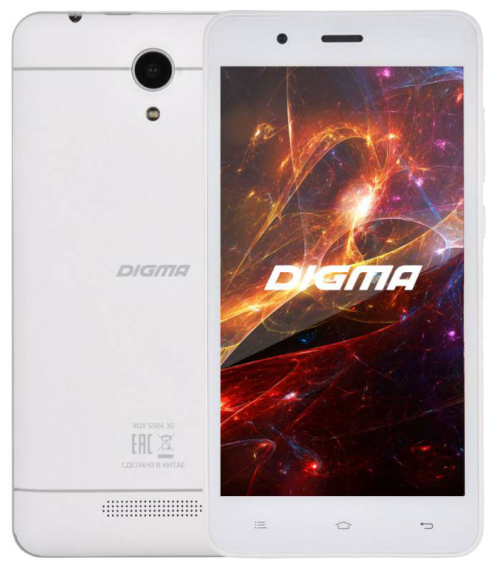 Сотовый телефон Digma VOX S504 3G White