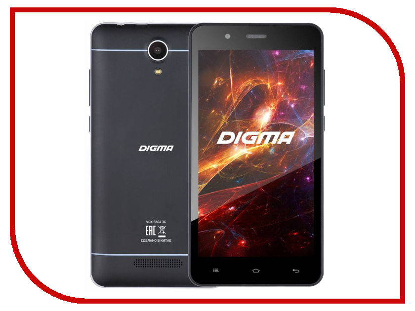 Сотовый телефон Digma VOX S504 3G Black<br>