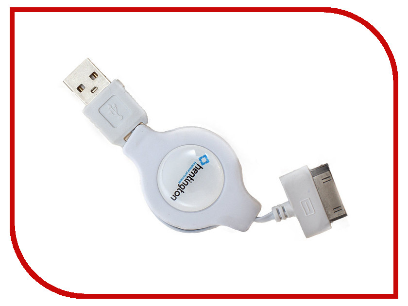  Hentington USB - 30 pin 1m White HA-1410