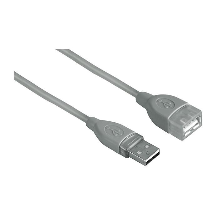 Hama Аксессуар Hama USB A-A (m-f) Extension Cable 3 m Grey 45040