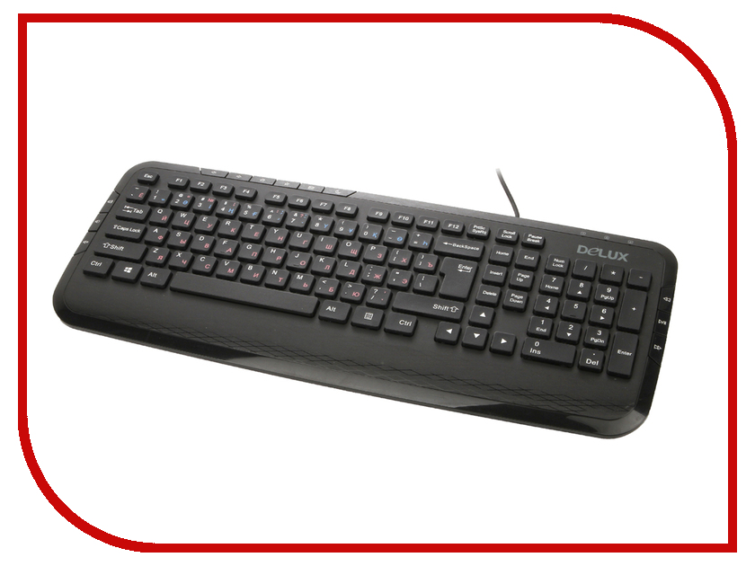 все цены на Клавиатура Delux DLK-160UB Black онлайн