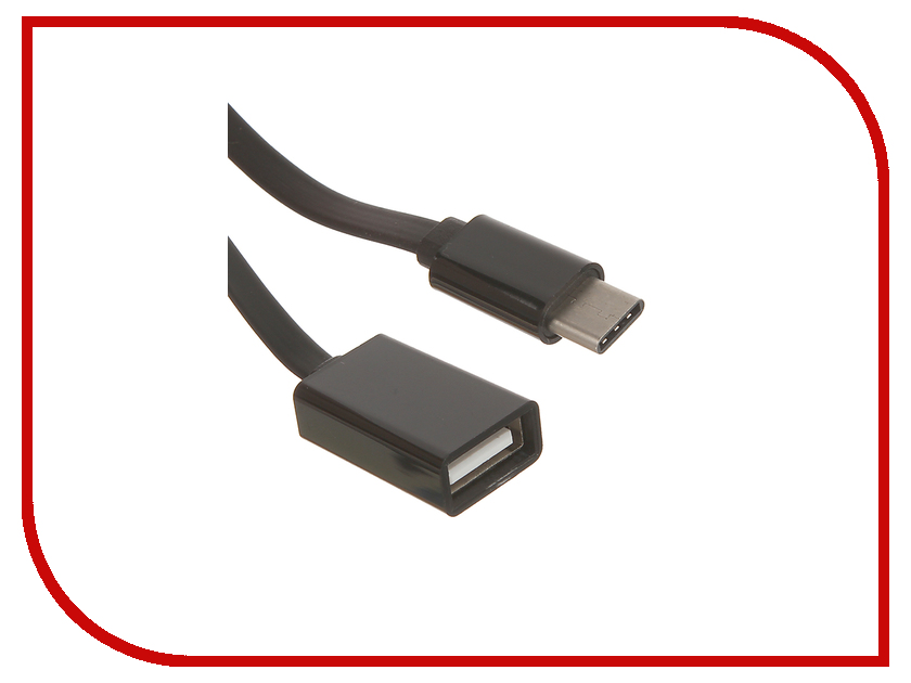  BROSCO OTG USB - USB Type-C Black OTG-CABLE-02-BLACK
