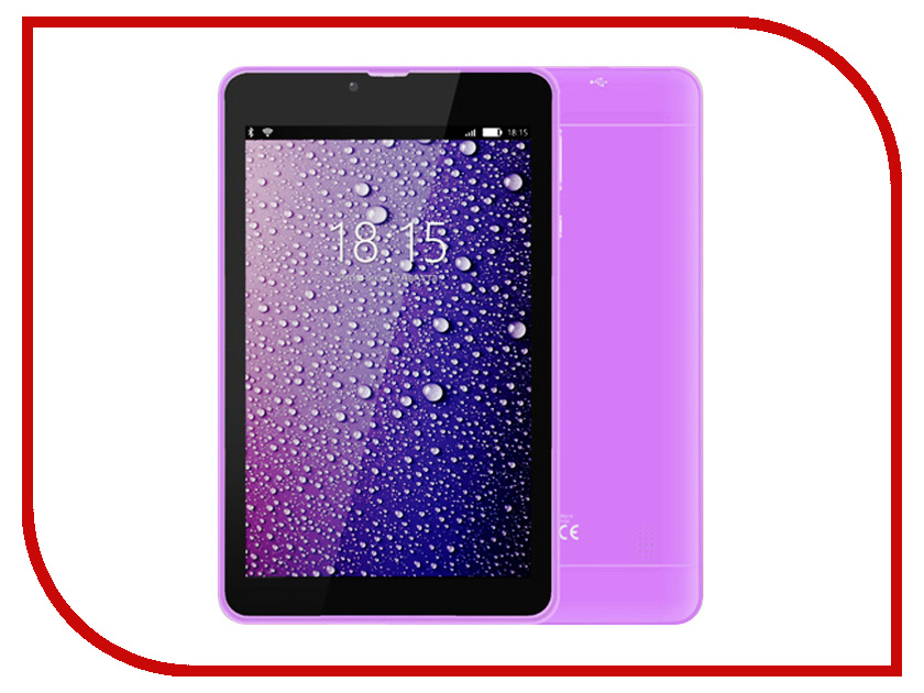  BQ BQ-7021G Hit Purple (Spreadtrum SC7731 1.3 GHz / 512Mb / 8Gb / 3G / GPS / Wi-Fi / Cam / 7.0 / 1280x800 / Android)