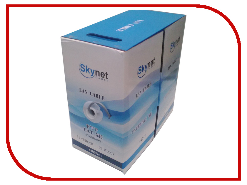 Аксессуар SkyNet Premium FTP Indoor 4x2x0.51 cat.5e 305m Grey CSP-FTP-4-CU