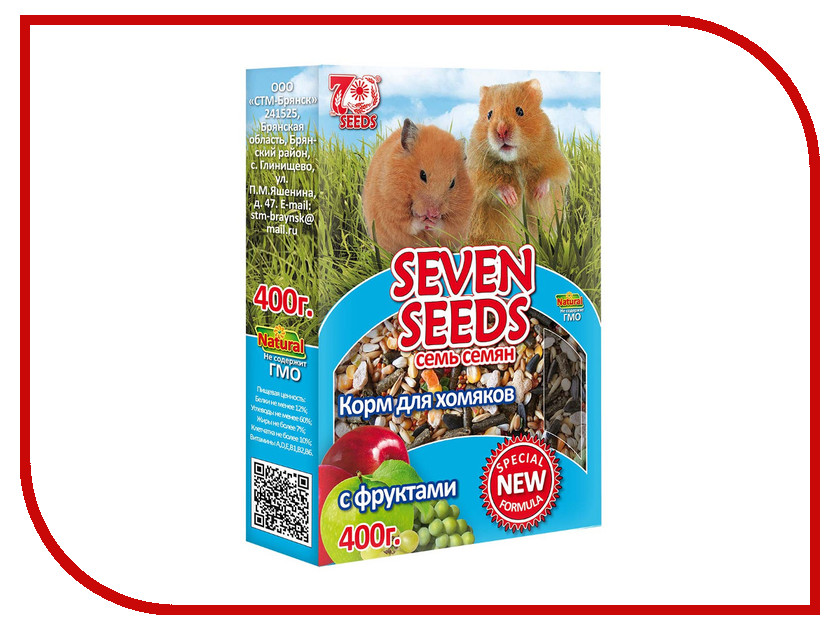 Корм Seven Seeds Special с фруктами 400g для хомяков