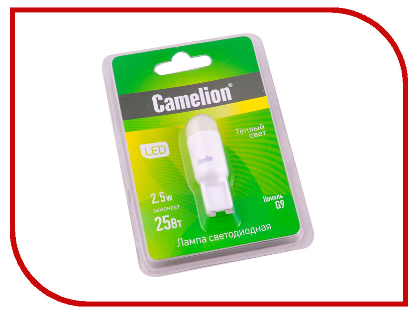  Camelion G9 2.5W 220V G9 3000K 195 Lm LED2.5-G9 / 830 / G9 11387