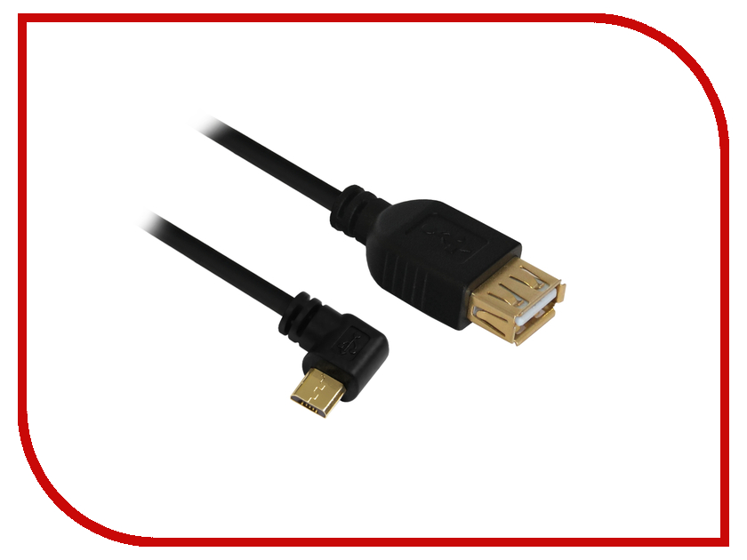  Greenconnect OTG Micro USB - USB 2.0 AF 0.15m Black GCR-MB2AF1-BB2S-0.15m