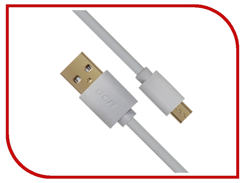  Greenconnect Micro USB 2.0 AM - Micro B 5pin 0.5m White GCR-UA10MCB3-AA2SG-0.5m