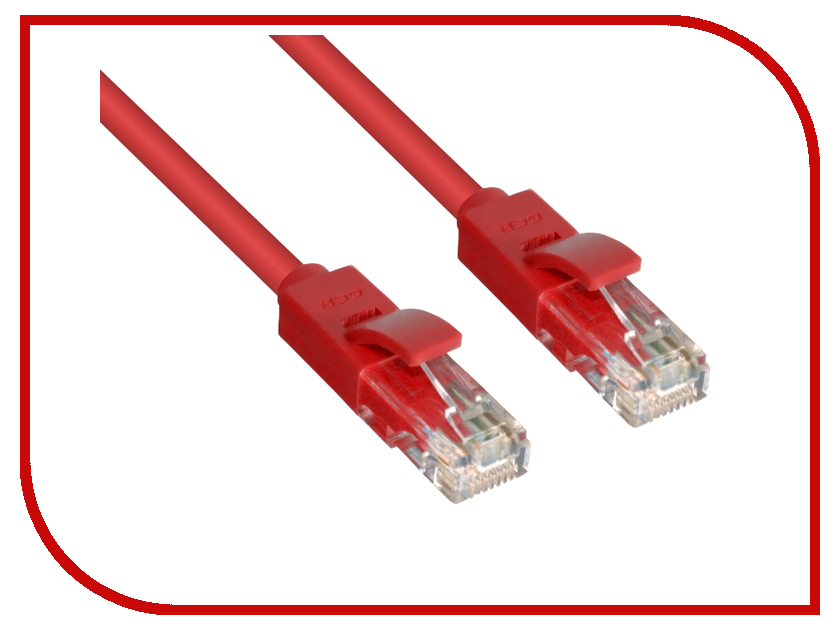  Greenconnect UTP 23AWG cat.6 RJ45 T568B 1m Red GCR-LNC604-1.0m