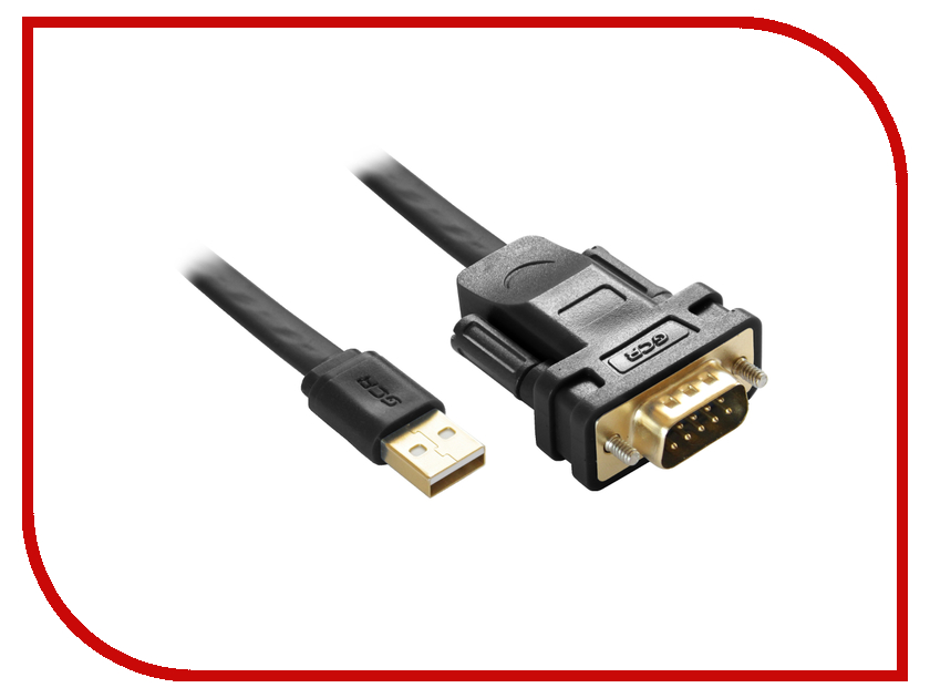  Greenconnect PRO USB 2.0 AM / DB9 RS-232 1m Black GCR-UOC5M-BCG-1.0m