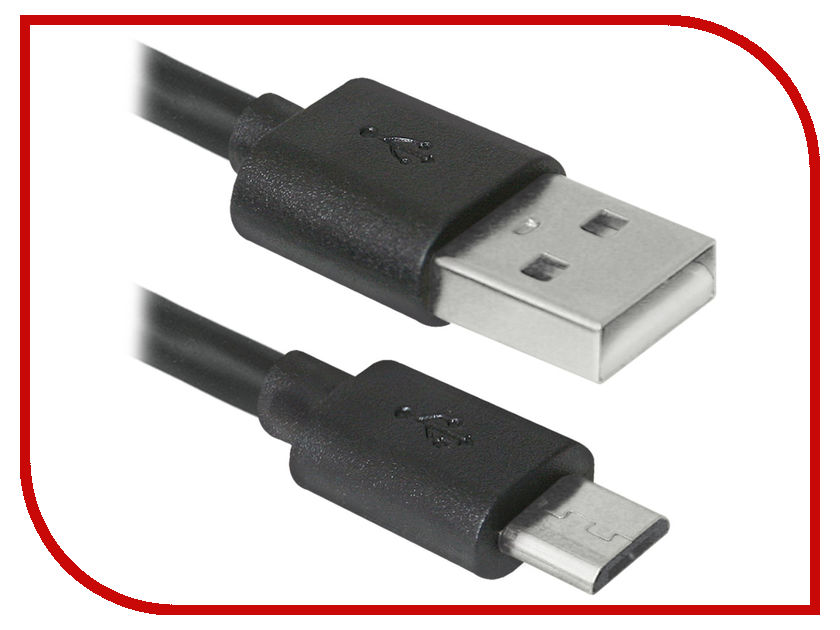  Defender USB AM - MicroUSB 1m USB08-03BH Black 87476