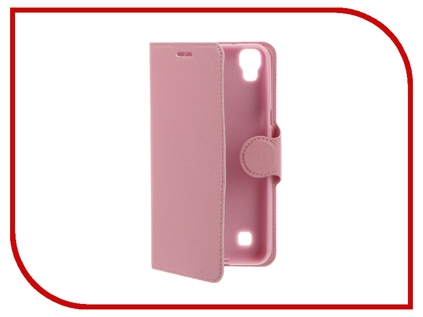   LG X Power Red Line Book Type Pink