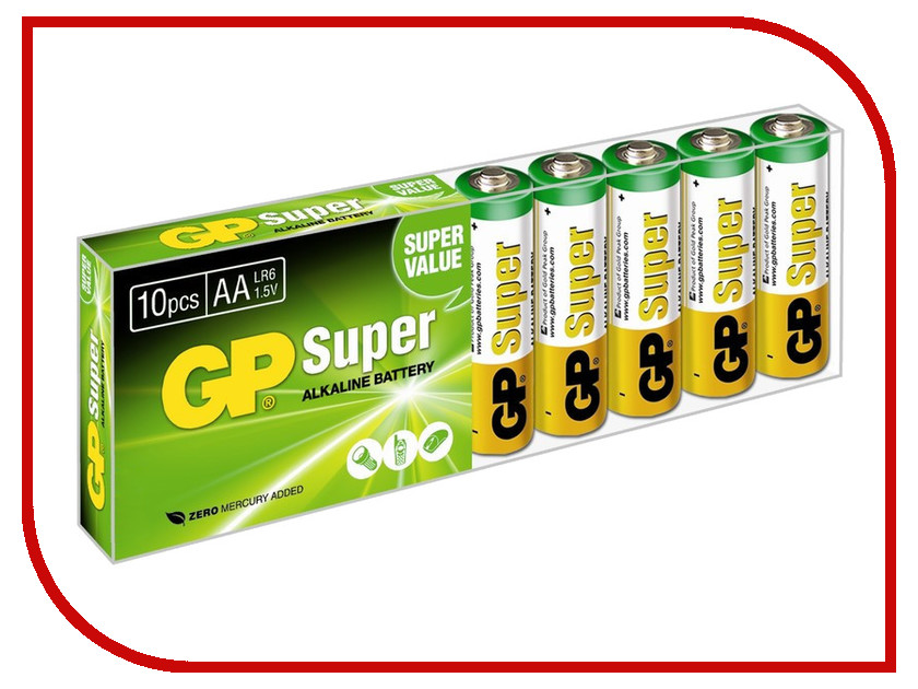  AA - GP Super Alkaline LR6 15A GP15A-B10 (10 )