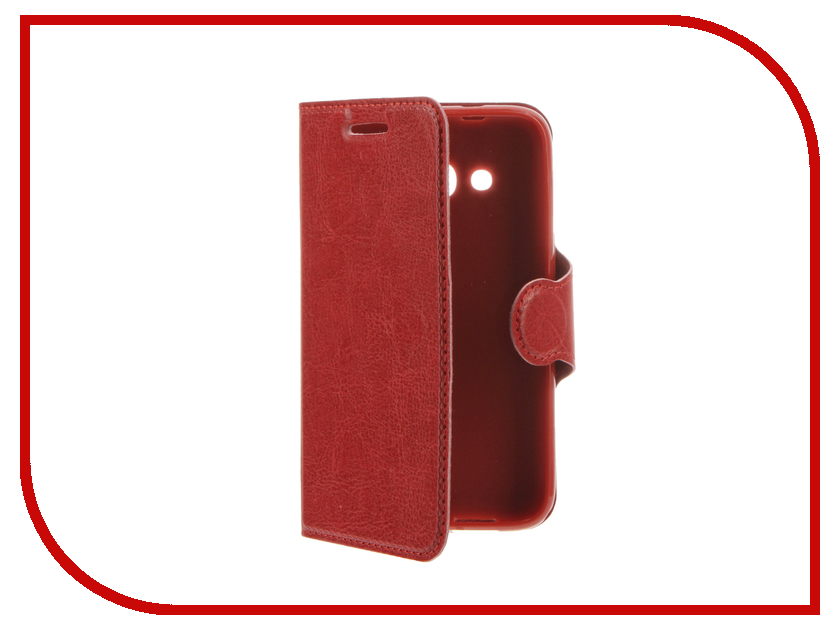   Alcatel OneTouch 4034 Pixi 4 Red Line Book Type Red