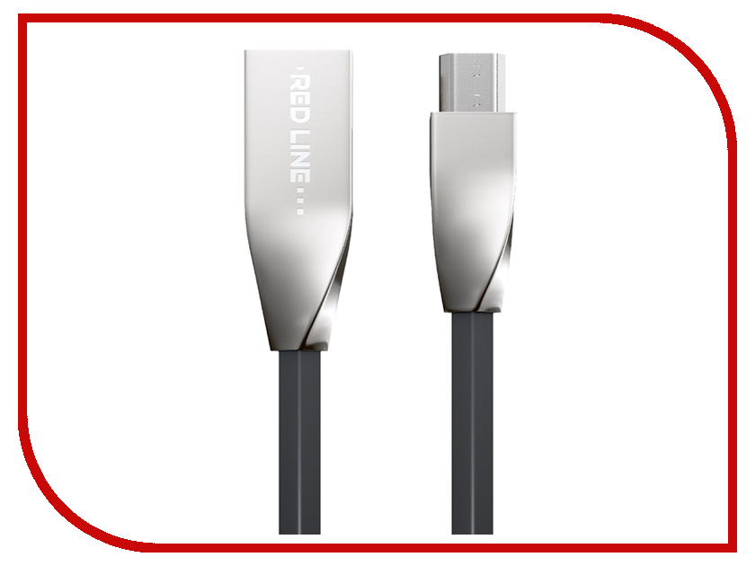  Red Line Smart High Speed USB - microUSB Black