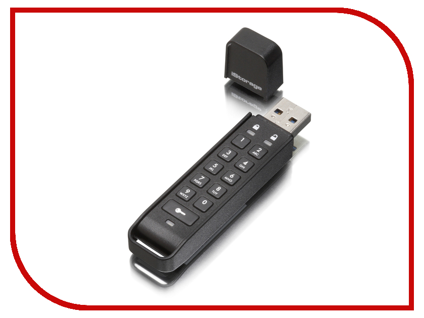 USB Flash Drive 16Gb - iStorage DatAshur Personal2 256-bit IS-FL-DAP3-B-16