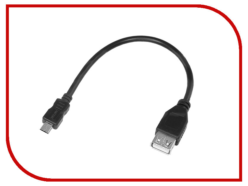  Rexant microUSB - USB 0.2m Black 18-1161-2