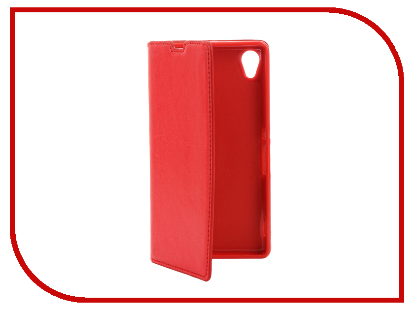   Sony Xperia M4 Aqua E2306 / E2303 Cojess Book Case New Red  