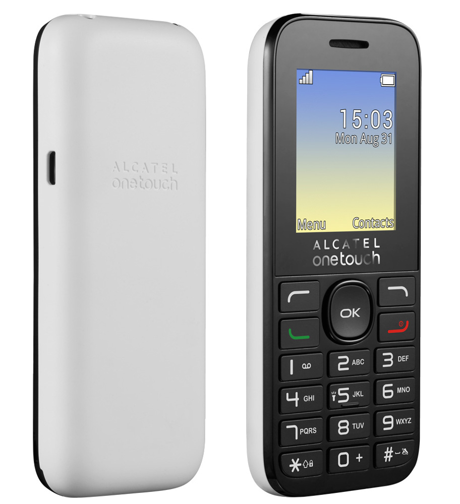 Сотовый телефон Alcatel OneTouch 1020D Pure White