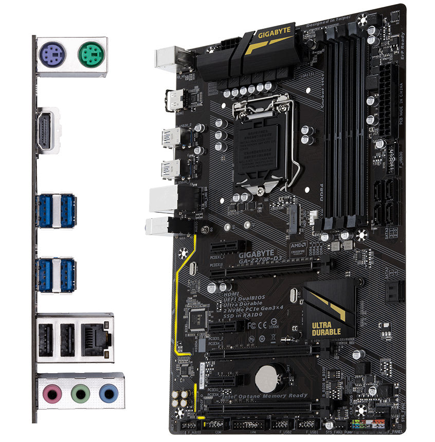 все цены на Материнская плата GIGABYTE GA-Z270P-D3 онлайн