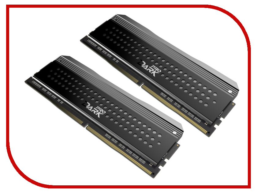 Модуль памяти Team Group Dark Pro Gray UD-D4 DDR4 DIMM 3200MHz PC4-25600 CL14 - 16Gb KIT (2x8Gb) TDP