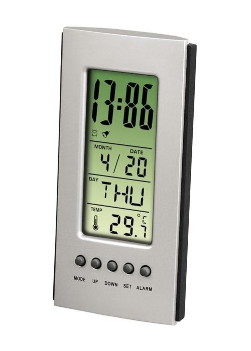 Термометр Термометр-часы настольный Hama H-75298