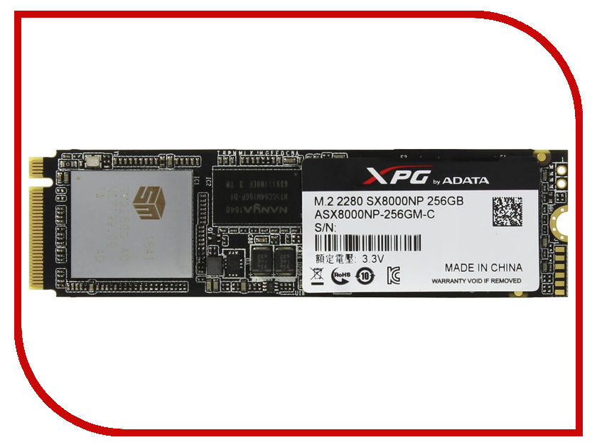   256Gb - A-Data XPG SX8000 ASX8000NP-256GM-C