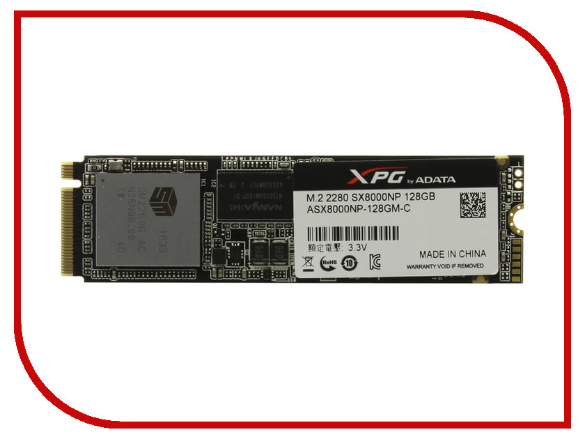   128Gb - A-Data XPG SX8000 ASX8000NP-128GM-C