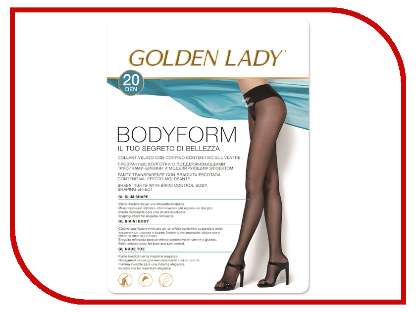  Golden Lady Body Form  2  20 Den Nero