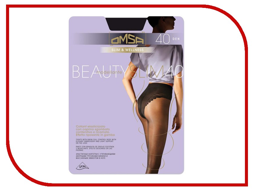  OMSA Beauty Slim  4  40 Den Nero